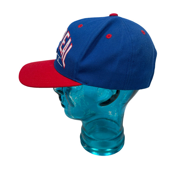 Vintage American Needle Montreal Expos Snapback Hat Cap Blue Red Adjustable - Picture 5 of 10